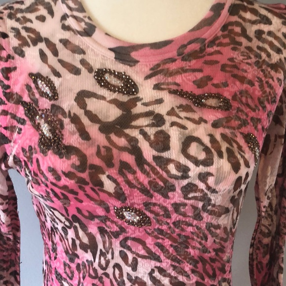 Cache leopard print top - Picture 2 of 4
